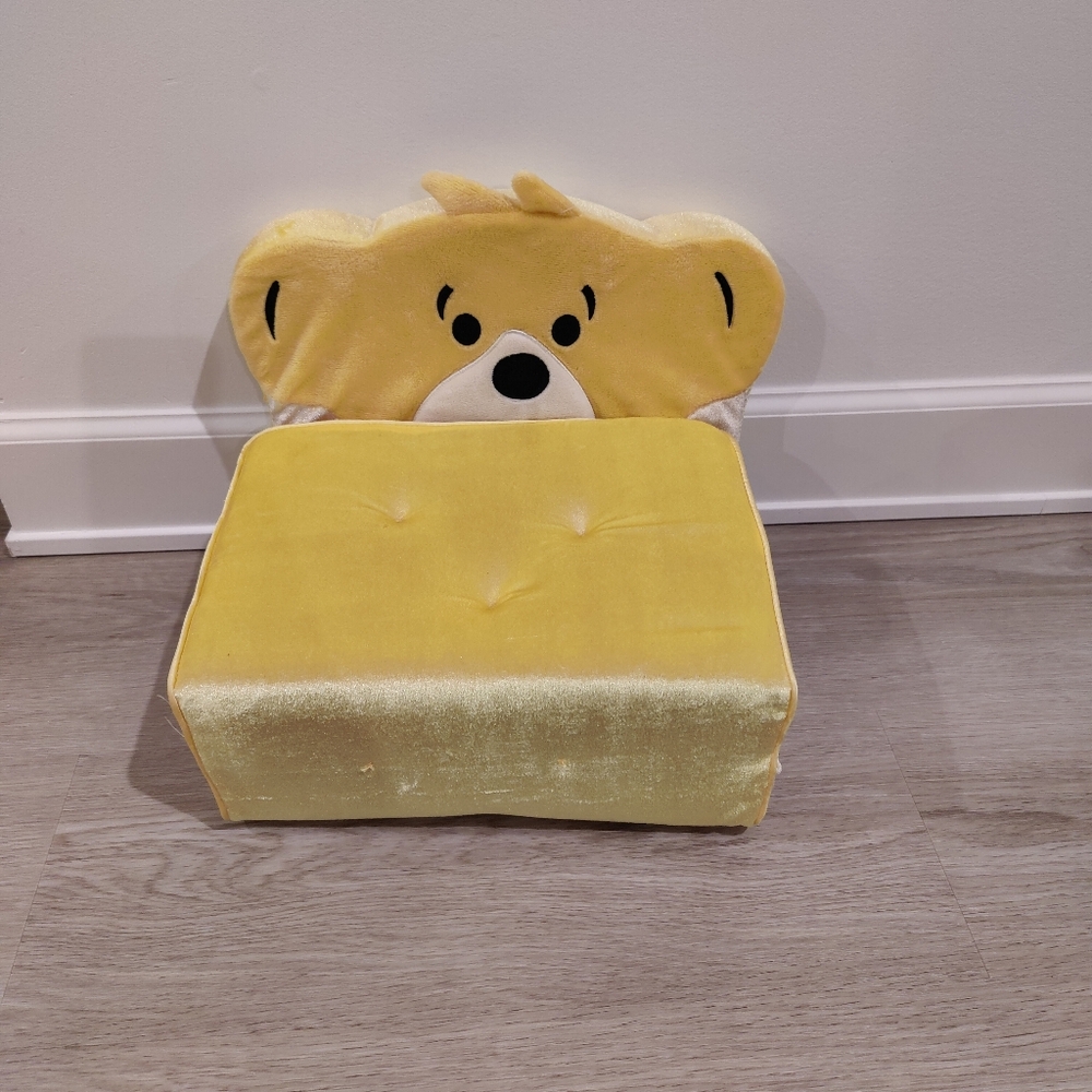 BUILD-A-BEAR Plush Fold out Bed Chair Foam Futon 19” x 12” Soft Teddy Head